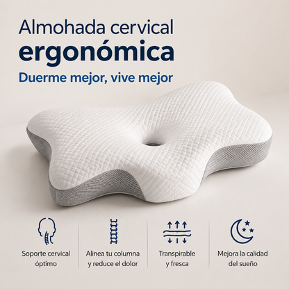 Almohada cervical ergonómica